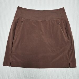 Athleta Soho Skort Brown Athletic Skirt With Shorts Size 0